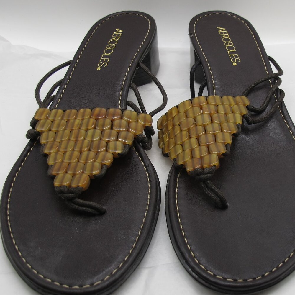 Aerosoles spice tan combo sandal in 8.5M  NWT